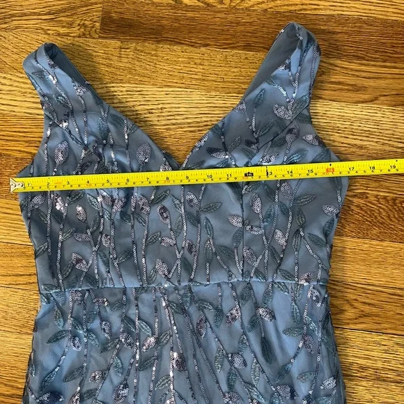 Ever Pretty Elegant Blue Embellished Maxi Dress - Picture 4 of 15